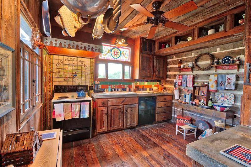 Log Cabin At Old Glory Ranch Wimberley Extérieur photo