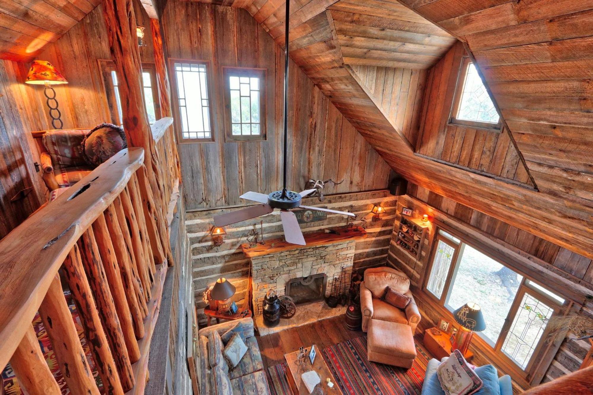 Log Cabin At Old Glory Ranch Wimberley Extérieur photo