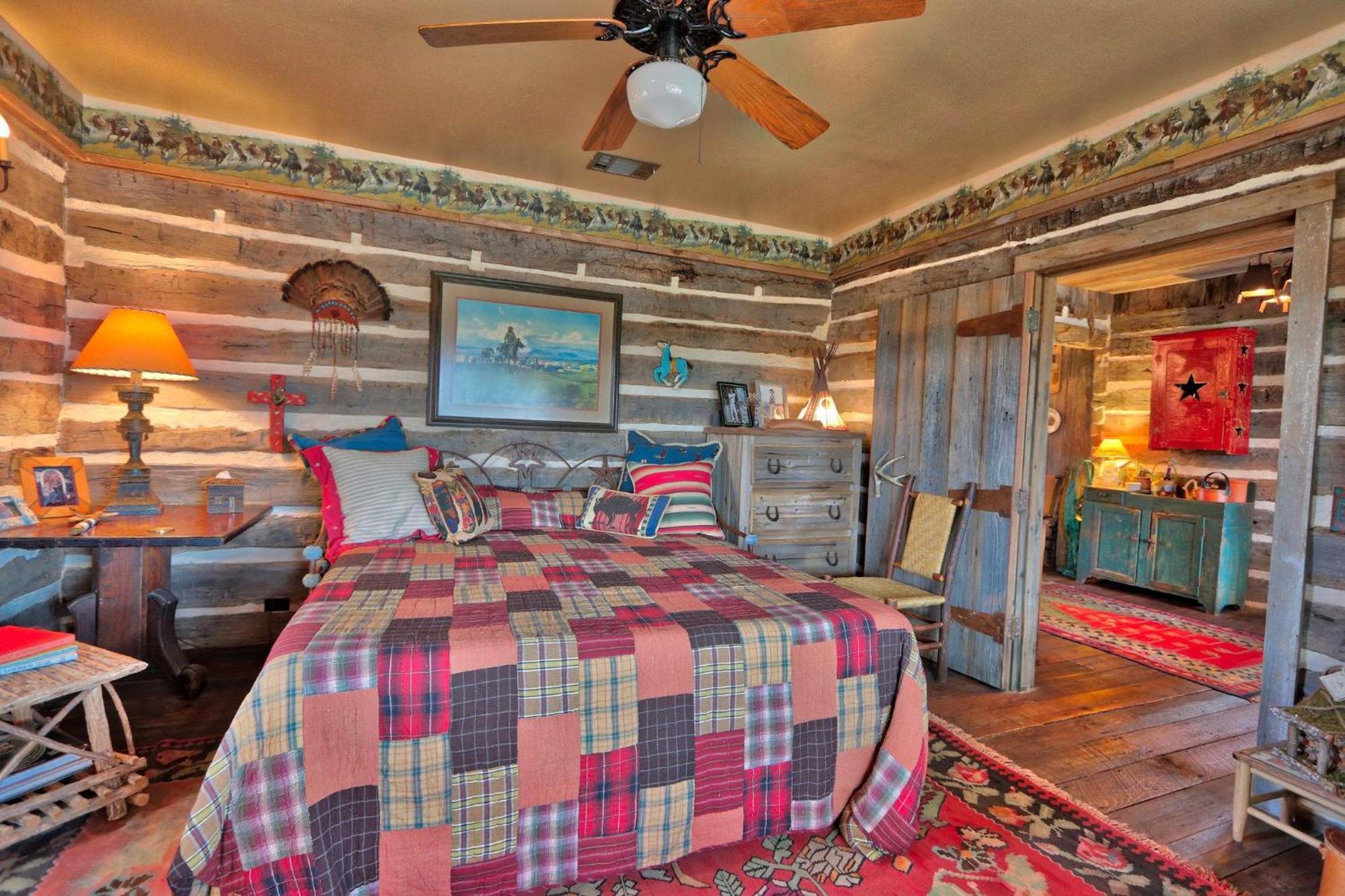 Log Cabin At Old Glory Ranch Wimberley Extérieur photo