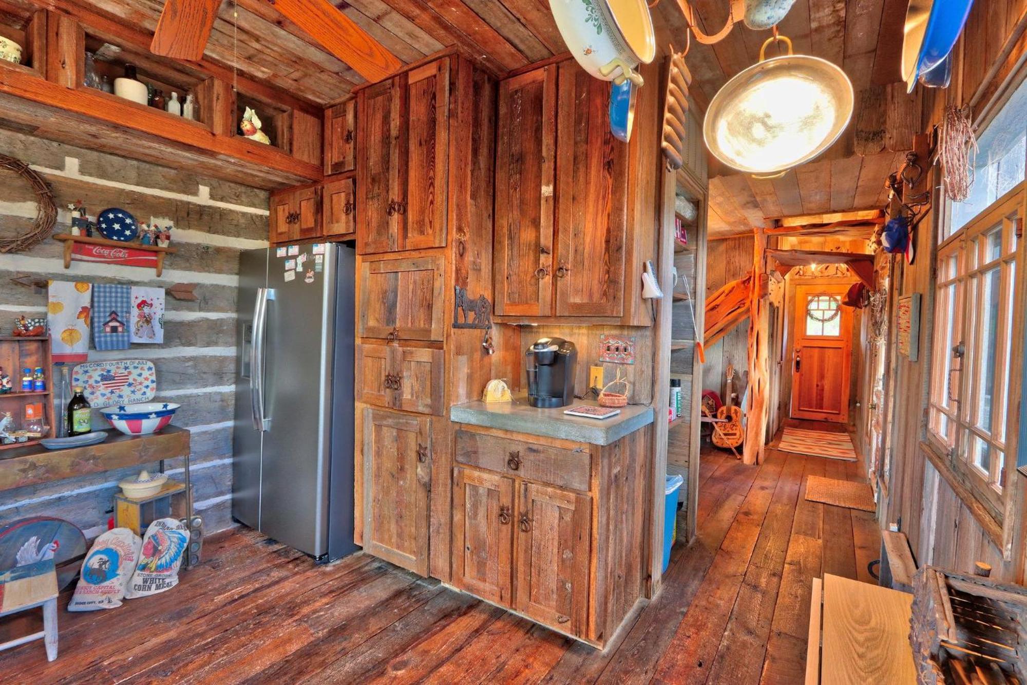 Log Cabin At Old Glory Ranch Wimberley Extérieur photo