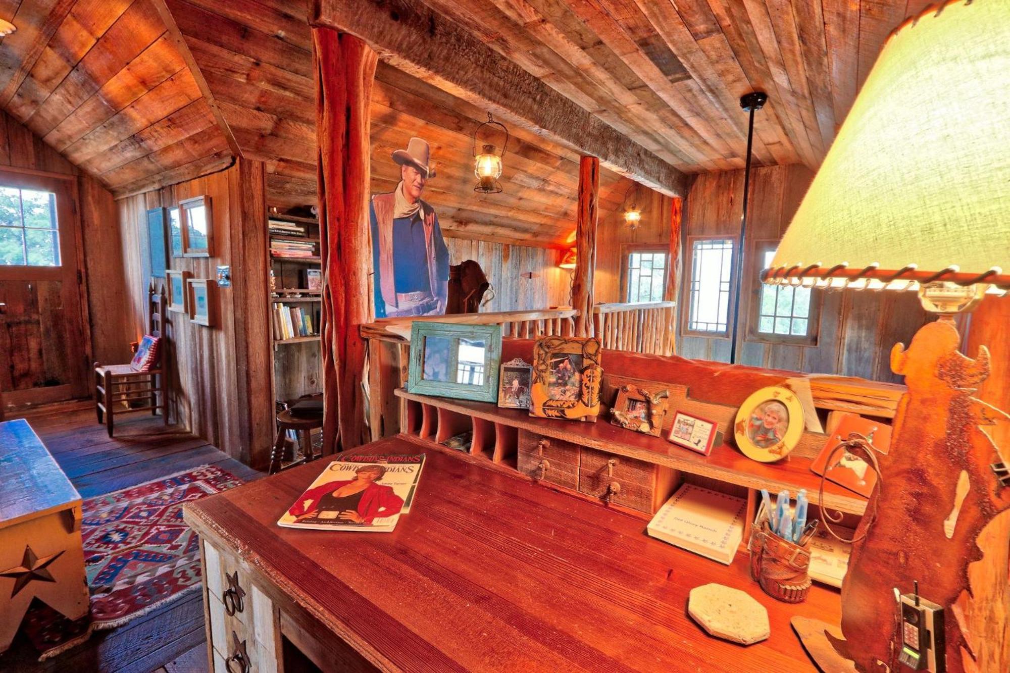 Log Cabin At Old Glory Ranch Wimberley Extérieur photo