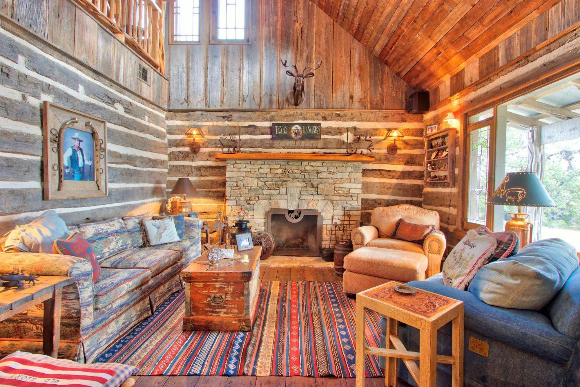 Log Cabin At Old Glory Ranch Wimberley Extérieur photo