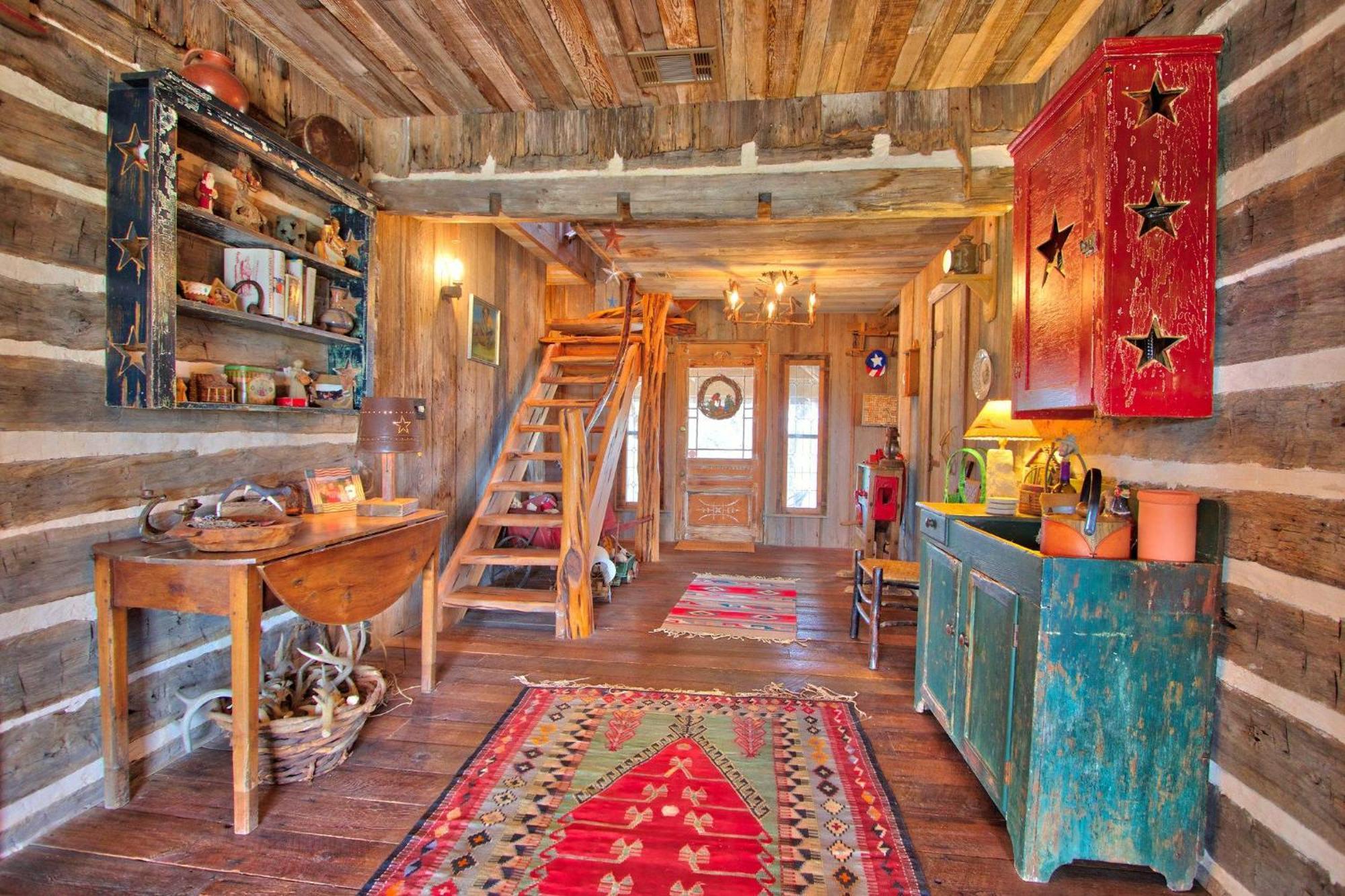 Log Cabin At Old Glory Ranch Wimberley Extérieur photo